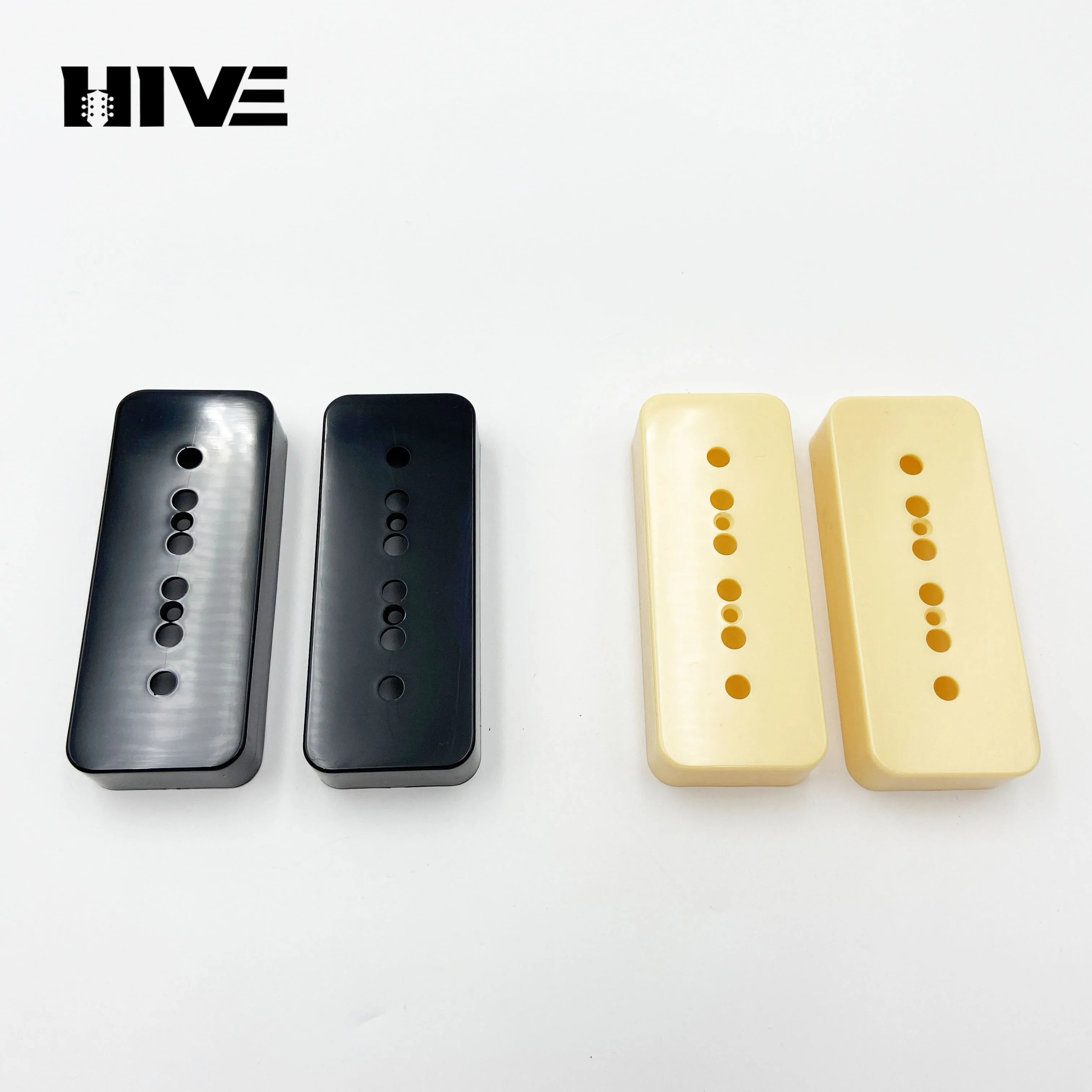 

2Pcs/Set Electric Guitar Pickup Cover P90 Pickup Plastic Shell Guitar Pickup Cover 50/52mm