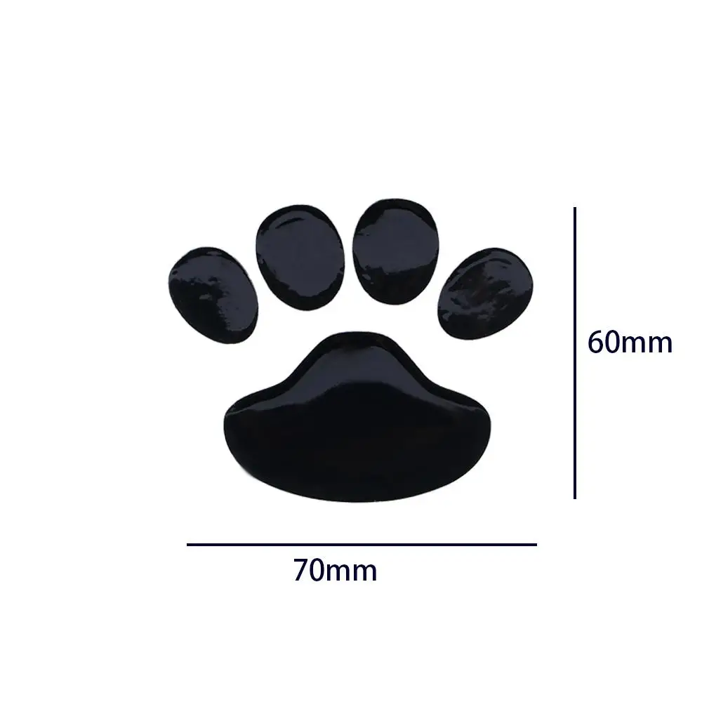 2Pcs Door Mirror Cat Dog Footprint Puppy Claw Car Stickers Footprint Sticker Windshield Decals Bumper Car Window Decals