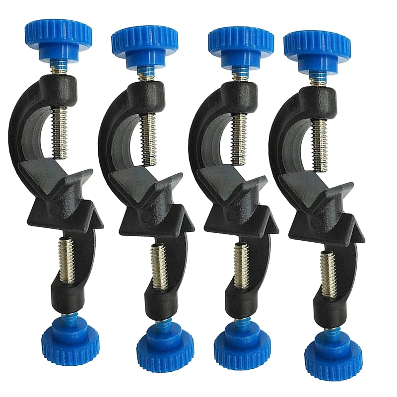 4 Pcs Lab Clamp Holder 2 Boss Heads Retort Stand Holder Length 95mm Clamps 16mm