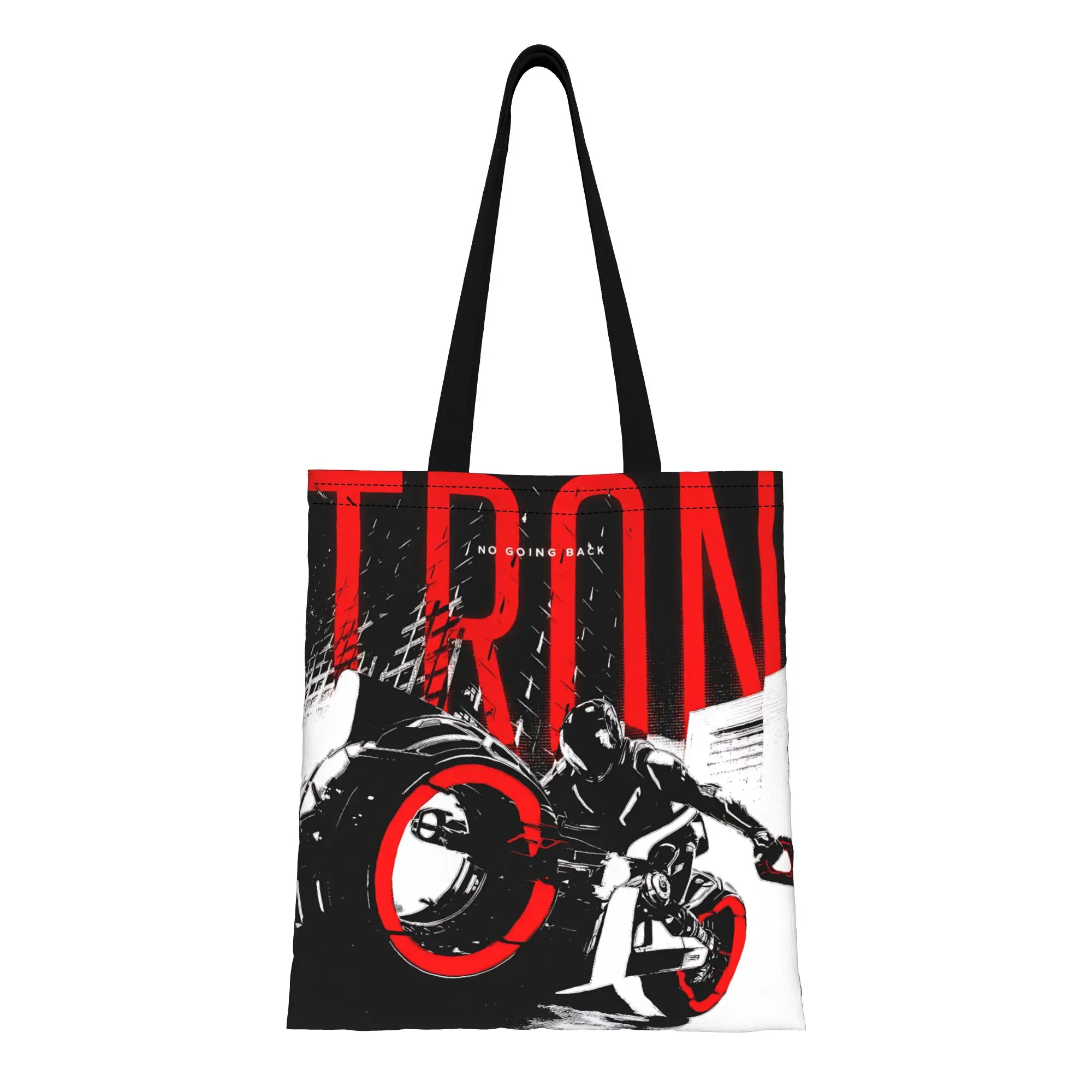 

1 шт. большая холщовая сумка-тоут для технического оборудования Disney Tron Ares Tech Riding Core, складная, с шикарным узором, подарки к школе