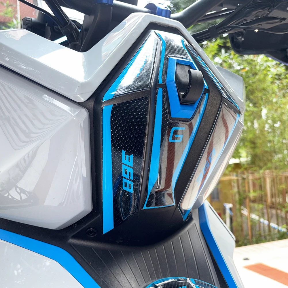 ل ZONTES 368G 368 G ZT368G 2024 2025 2026 خزان وقود دراجة نارية والجسم لاصقة تزيين ألياف الكربون تعديل الملحقات #2