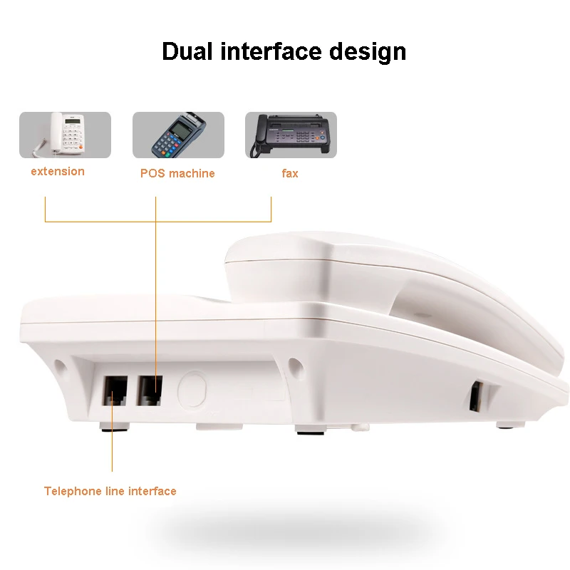 Home Hotel Wired Corded Telephone Desktop Phone Office Landline Fixed Telephone Caller ID