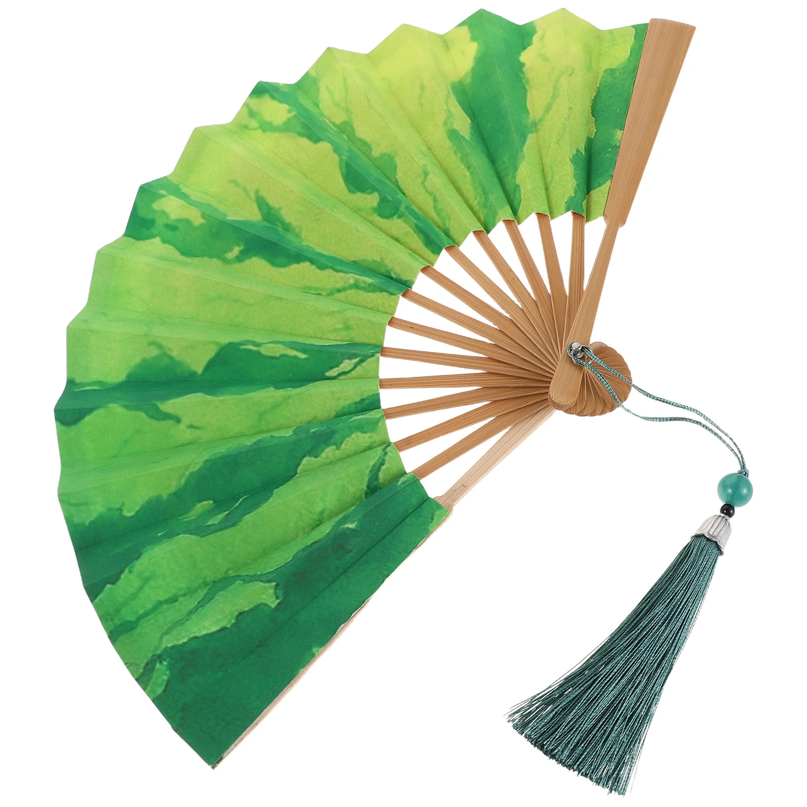 

Handpainted Watermelon Folding Fan 5 Inch Bamboo Handheld For Dance Performance Festival Party Portable Lightweight Fruit