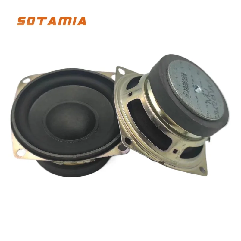 SOTAMIA 2Pcs 2.5 Inch Portable Full Range Speaker 4 Ohm 8W HIFI Speaker Audio Sound Music Home Theater Loudspeaker for YAMAHA