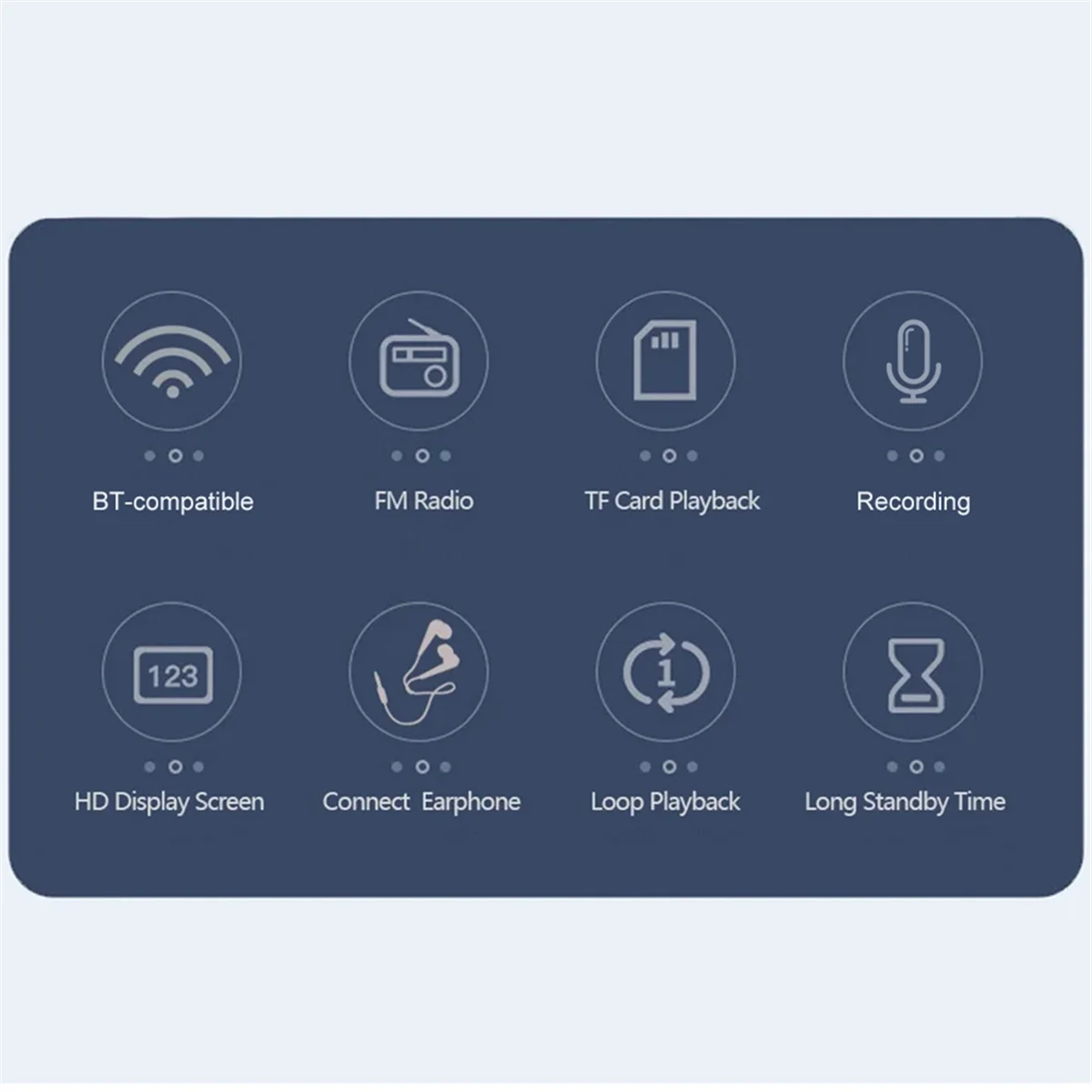 A20M سماعة لاسلكية تعمل بالبلوتوث 5.4 مكبرات الصوت 87.5-108 ميجا هرتز راديو FM محمول في الهواء الطلق راديو MP3 مشغل موسيقى دعم سماعة TF على مدار الساعة
