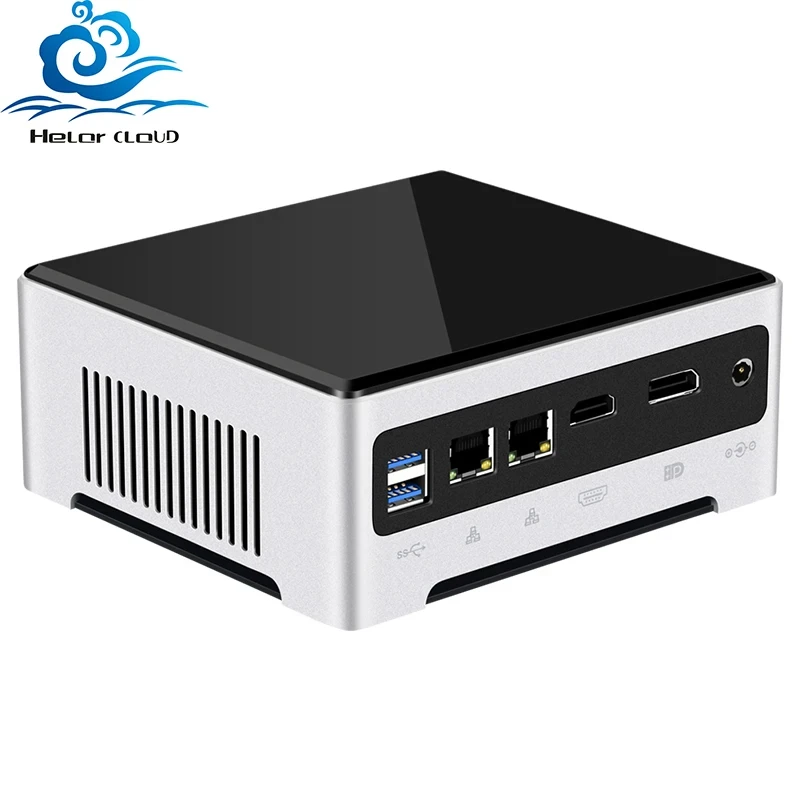 Helorpc i5 i7 Core 10510U 10750U 1035G4 1165G7 Dual LAN 6 USB3.0 Мини ПК DDR4 WIFI DP 4K Поддержка Win10 Linux настольный компьютер