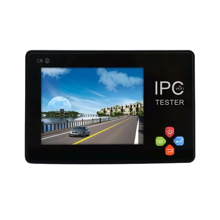 Pulso portátil 3,5" probador de cámara CCTV analógica de red IP LCD táctil integrado en control WIFI/PTZ
