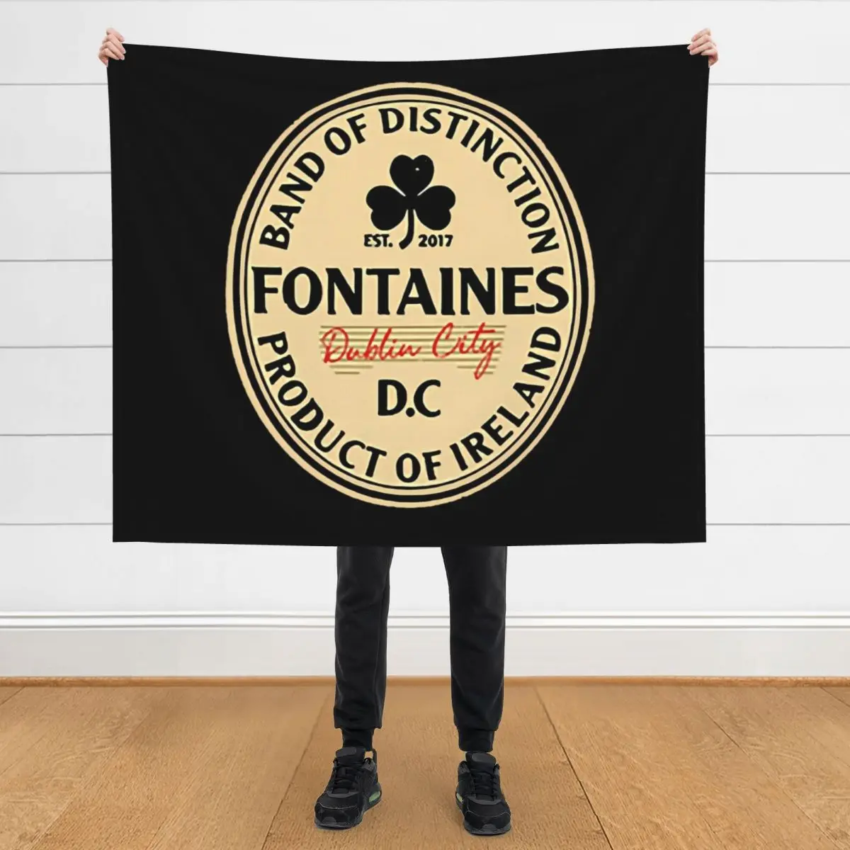 

Retro Logo Decal Fontaines Band Of Distinction Throw Blanket Winter beds Soft Big Weighted Blankets