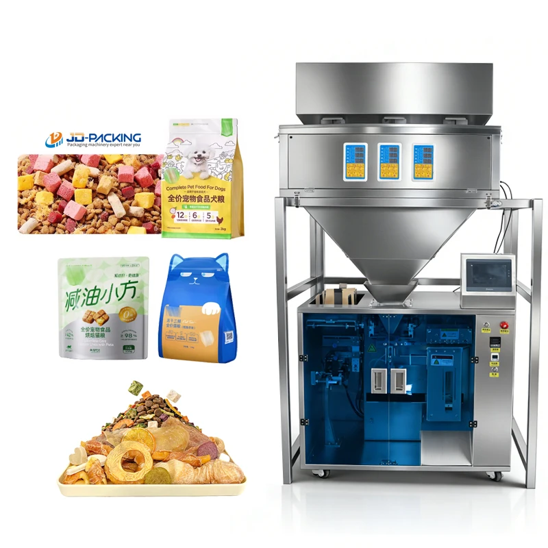 Automatic Free-ze Dried Food Dog C-at Turtle Fish Rabbit Hamster Pet Food Pouch Doypack Premade Bag Packing Packaging Machine