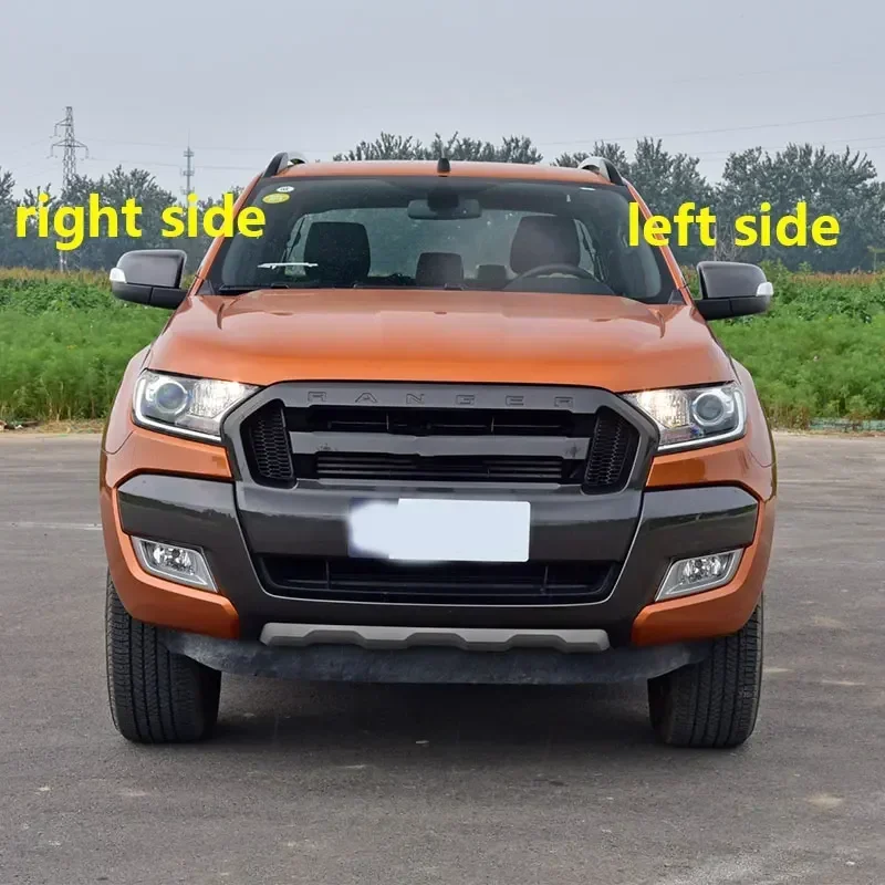 Car Rearview Mirror Cover Frame Lens Turn Signal Light Lower Cap For Ford Everest U375/UA 2015-2020 Ranger T6 Pickup 2012-2021