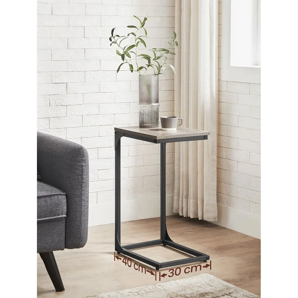 

CShaped End Table, Small Side Table For Couch, Sofa Table With Metal Frame For Living Room, Bedroom, Bedside