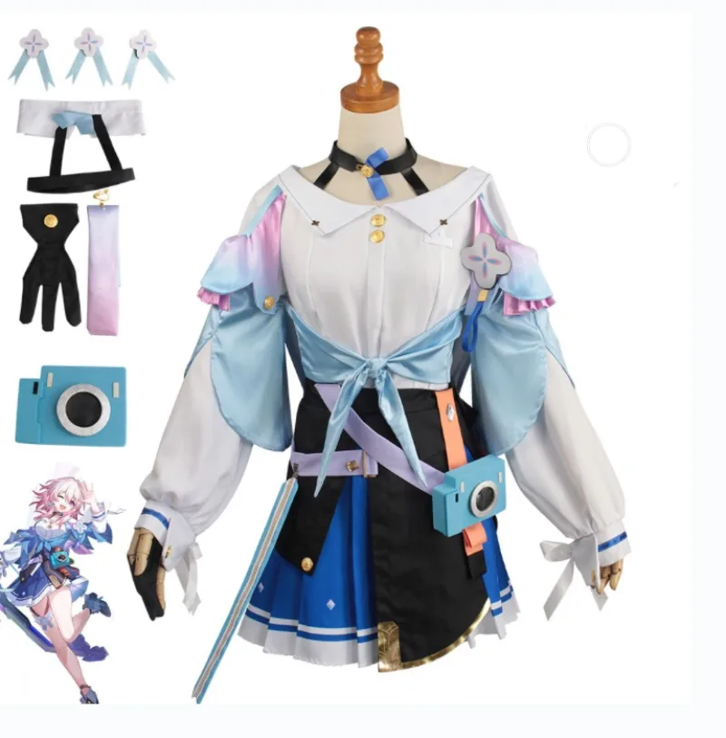 

März Cosplay Kostüm Honkai Star Rail Karneval Uniform Perücke Anime Halloween Kostüme männer Spiel Cosplay Costume