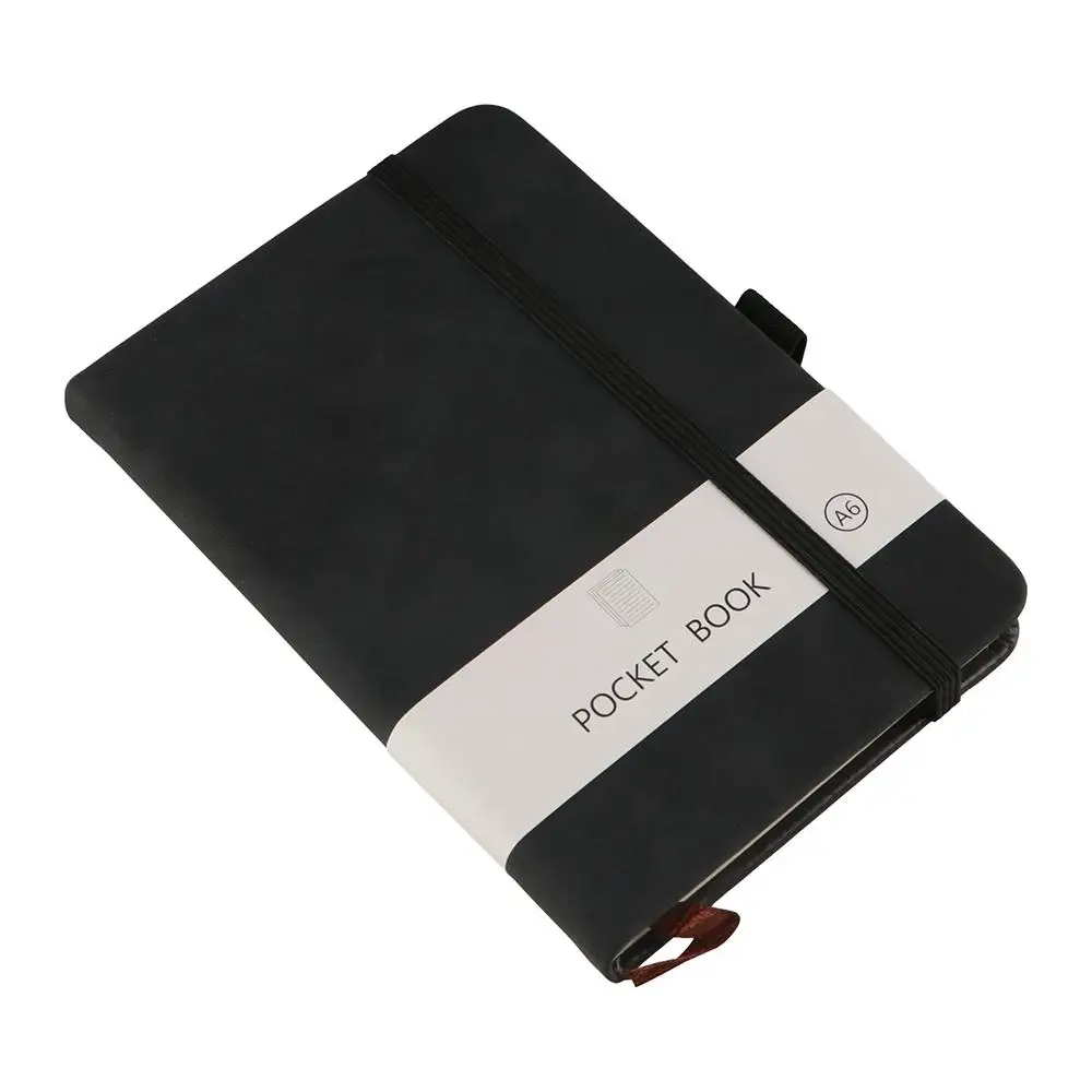 مذكرات مخطط A6/A7 A6/A7 جيب المفكرة مع شريط مرن 100 ورقة المحمولة دفتر صغير لا قطرة الصفحات المحمولة طالب