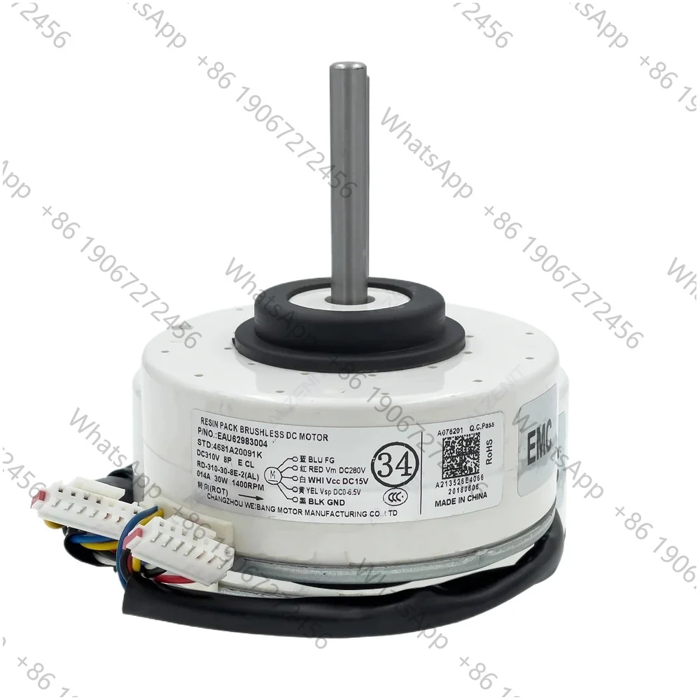 Air Conditioner DC Fan Motor RD-310-30-8E-2(AL) SIC-37CVJ-F130-3 EAU62983004 4681A20091K Conditioning Parts