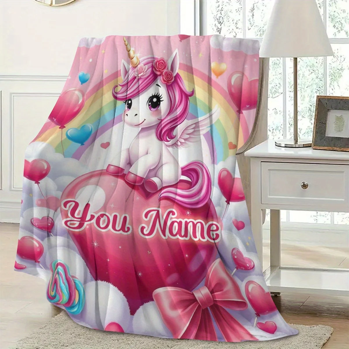 1. بطانية ألبكة من الفلانيل بنمط الرسوم المتحركة ماي ليتل بوني، مناسبة للفتيات والكبار، يمكن استخدامها كهدية عيد ميلاد #5