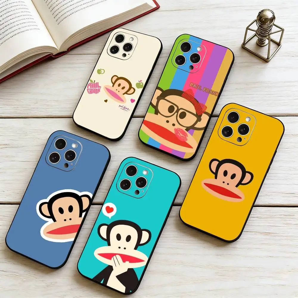P-Paul Frank Art-T  Phone Case For iPhone 17, 16,15,14,13,12,11 Plus,Pro Max, Others Soft Black Cover Gift