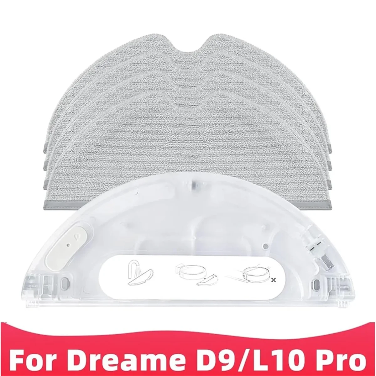 ل Xiaomi Dreame D9، D9Max، D9 Pro، L10 Pro، Mova L600 Z500 جهاز آلي لتنظيف الأتربة خزان المياه استبدال وسادة التطهير
