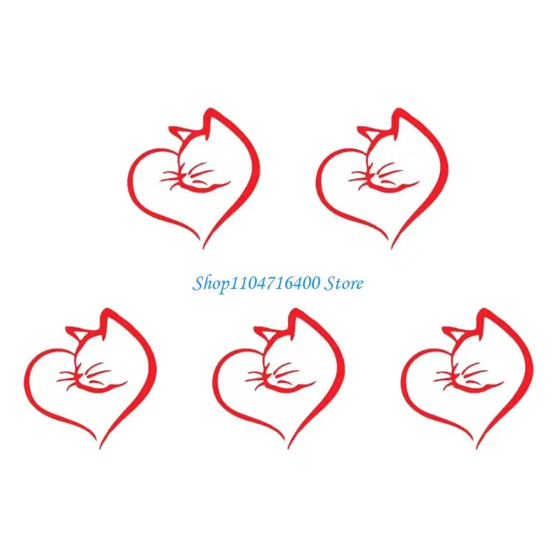 y1gd Cats Design Reflective Window Sticker Strong PVC Auto Decal Easy To Remove
