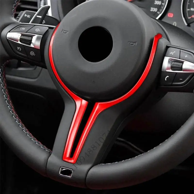 

0XXC Carbon Fiber Car Accessories Interior Steering Wheel Cover Trim Stickers For -M Sport F20 F32 F33 F06 F12 F15 F16