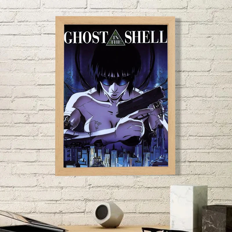 

Japan Anime Ghost In The Shell Anime Posters HD Quality Wall Art Retro Posters for Home Room Wall Decor