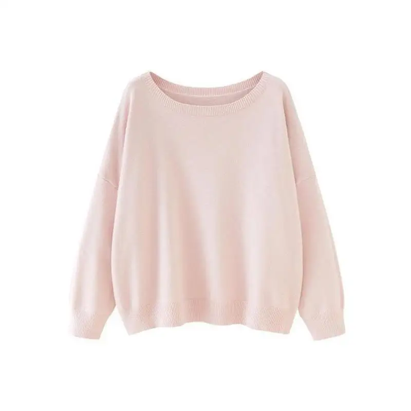 ex Knitted Sweater Flat Weave round Ne Coolmax Fiber Large Size Ciwalk  Collar Nine Sve Length Non-deformable