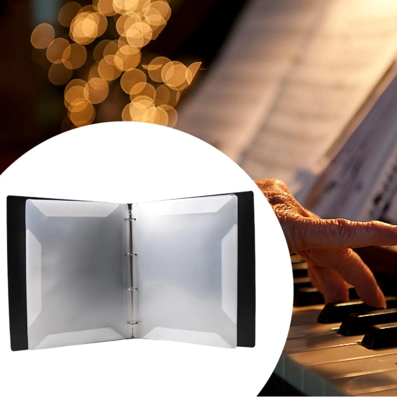 Music Folder Music Sheet Folder Easy Carrying A4 Folder Sleeves Practical Large Capacity Multiuse A4 Document Folder File Binder