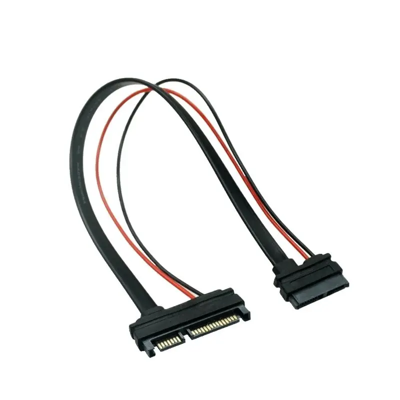 

1PC SATA Cable Serial ATA 22Pin 7+15 Male To Slimline SATA 13Pin 7+6 Female Connector Converter 30CM/1FT/12INCH