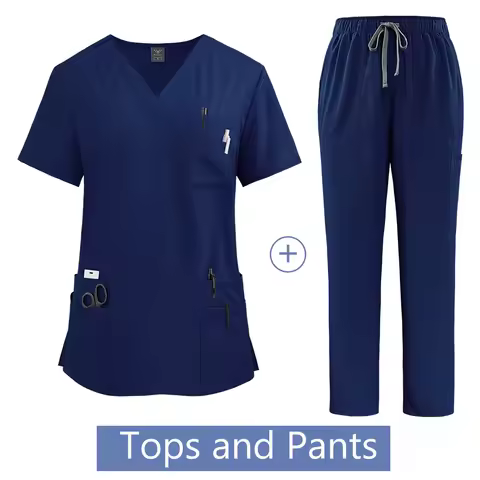 Medical Uniform Scrub Hospital Working Scrubs Set Wholesale Nursing Scrub Uniforms Women Healthcare Pharmacy Clinic Work Clothes
