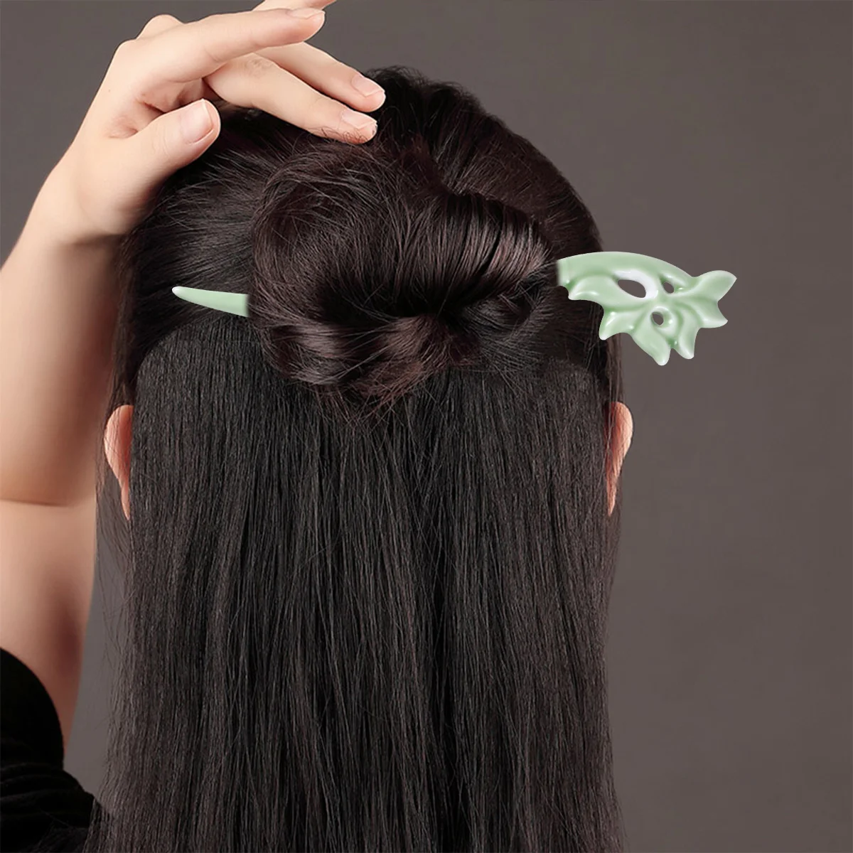 

Ceramic Hairpin Porcelain Hair Stick Classic Vintage Smooth Hair Accessories Durable Updo Style Party Girls Gift