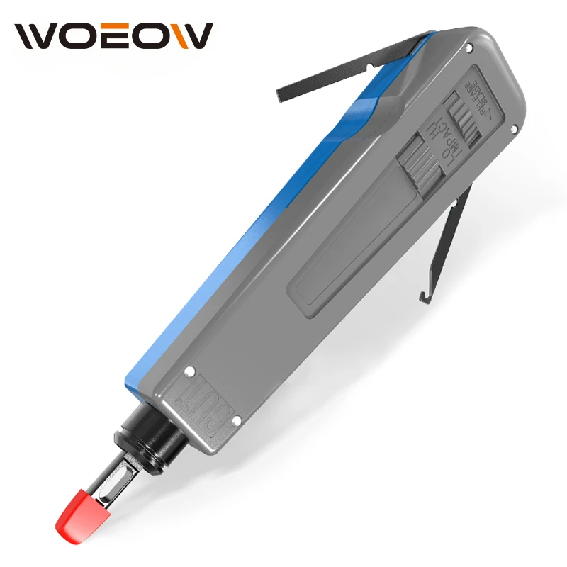 

Punch Down Tool, WoeoW 110 Type Multi-function Network Cable Tool with Two Blades Telephone Impact Terminal Insertion Tools