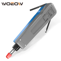 Punch Down Tool, WoeoW 110 Type Multi-function Network Cable Tool with Two Blades Telephone Impact Terminal Insertion Tools