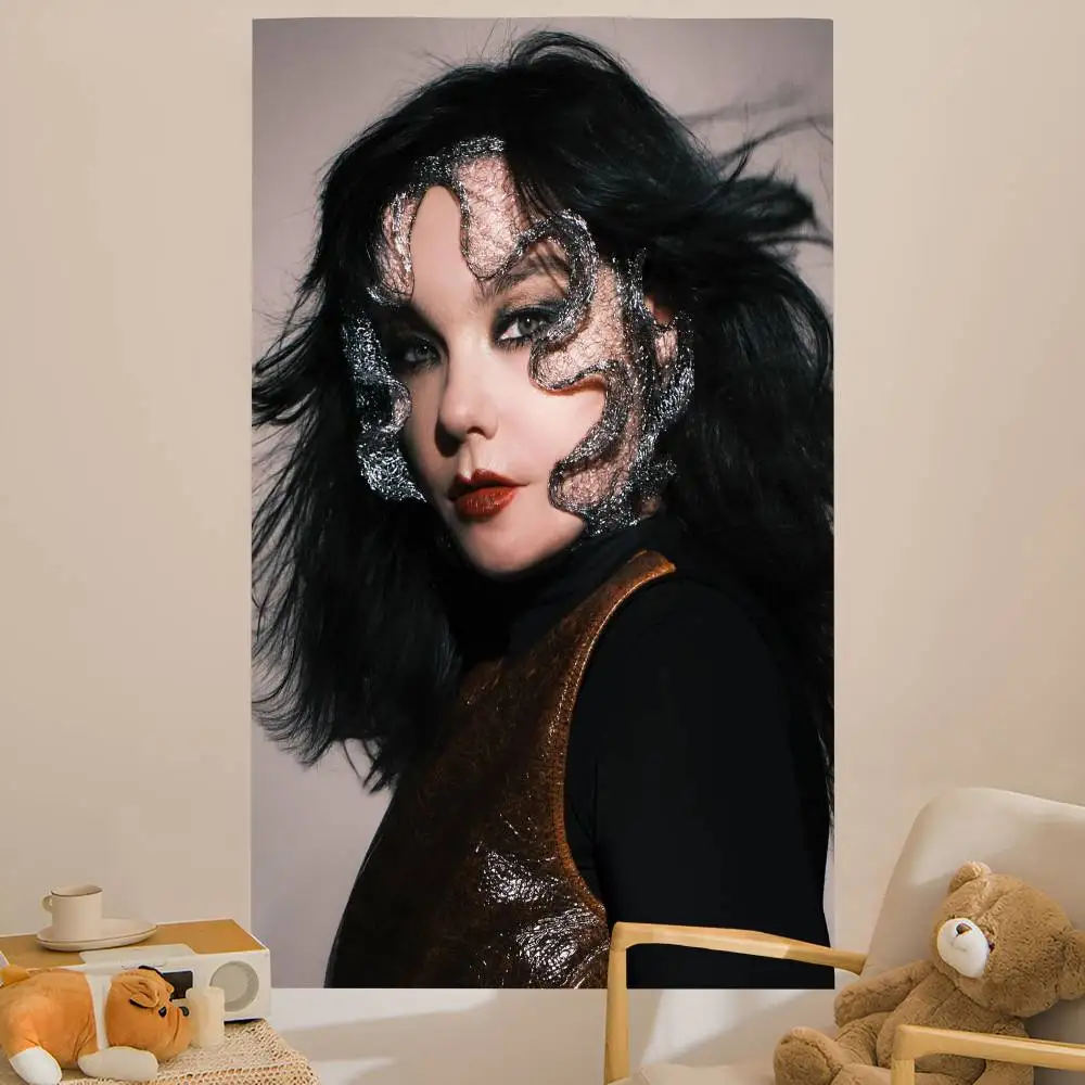 

Singer Bjork Vintage Series Colorful Tapestry Wall Hanging Hanging Tarot Hippie Wall Rugs Dorm Wall Art Decor