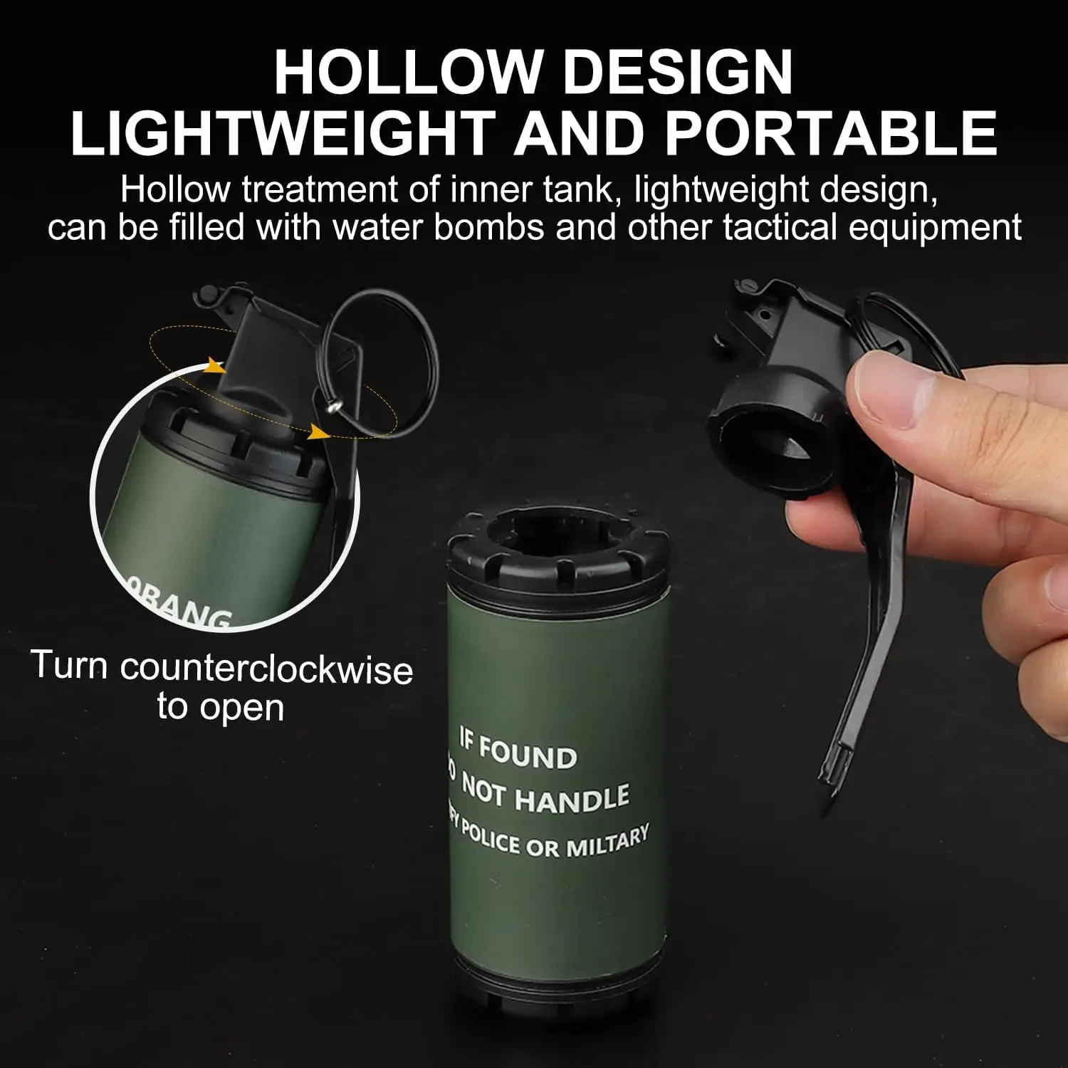 Dummy Grenade Toy Model Plastic Grenades CS Airsoft Tactical Gear Accessories for Army Fans Cosplay Movie Props Outdoor