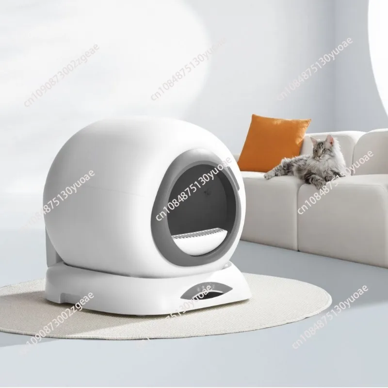 يمكن التحكم في صندوق فضلات القطط الكهربائي الجديد بنقرة واحدة للتنظيف التلقائي عن بعد بواسطة التطبيق