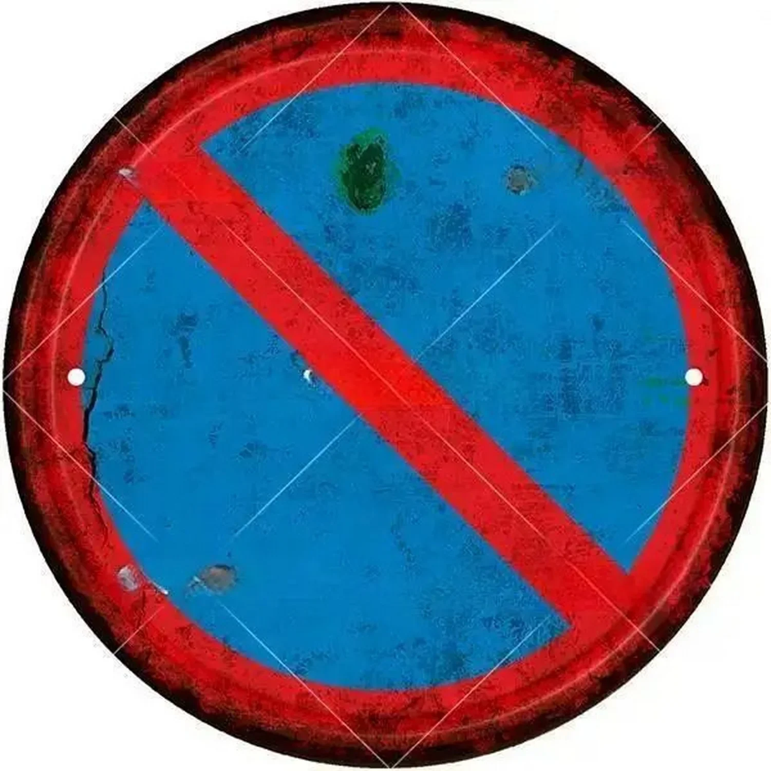 

Warning Round Retro Metal Tin Signs Stop Nostalgic Iron Painting Novelty For Cafe Bar Garage Bar Kitchen Garden Wall Decor