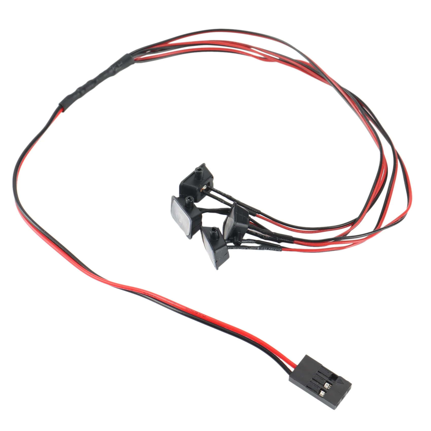 ABST 4 LED Lights Square Round Headlights for 1/24 RC Crawler Car SCX24 90081 AXI00002 Upgrade Parts,Square - view 4