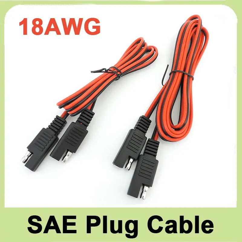 18awg 10A SAE to SAE Power Automotive Extension Cable 12V-24V SAE Connector Cable Quick Disconnect 1M 2M Connector For Car