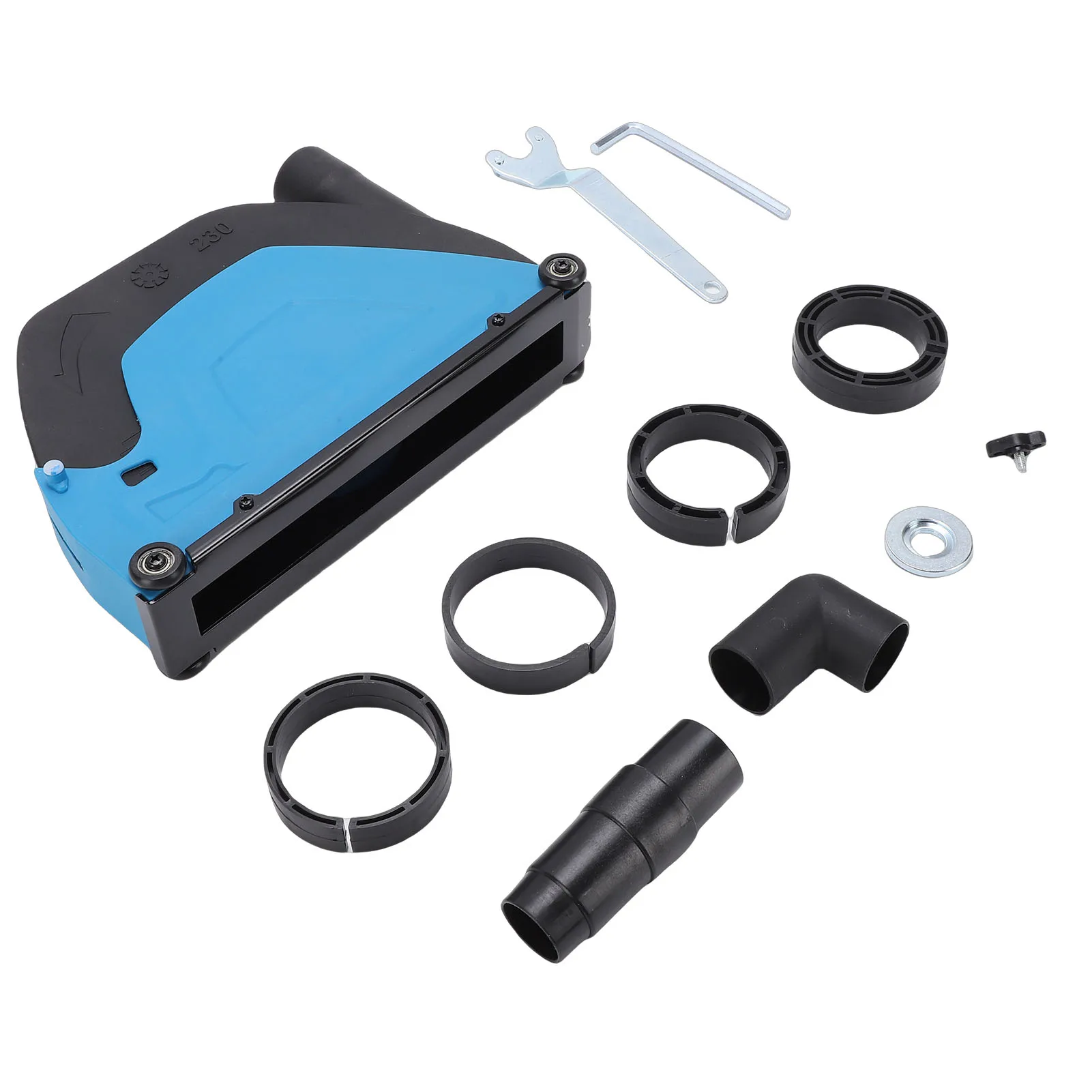 Angle Grinder Cutting Dust Shroud Adjustable Depth 9 Inch Cutting Dust Cover for 180-230 Type Angle Grinder