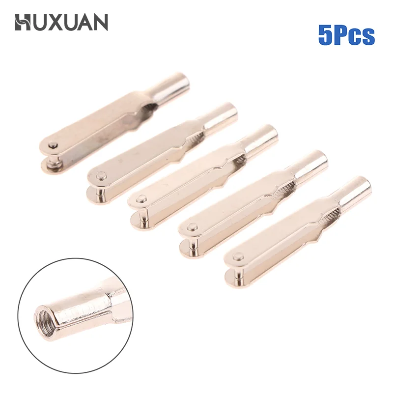 5PCS M2/ M3 Steel Clevis Push Rod Coupler Servo Connecting Level/ Rod Chuck Horn Clip for RC Micro Drone Aircraft Boat Parts