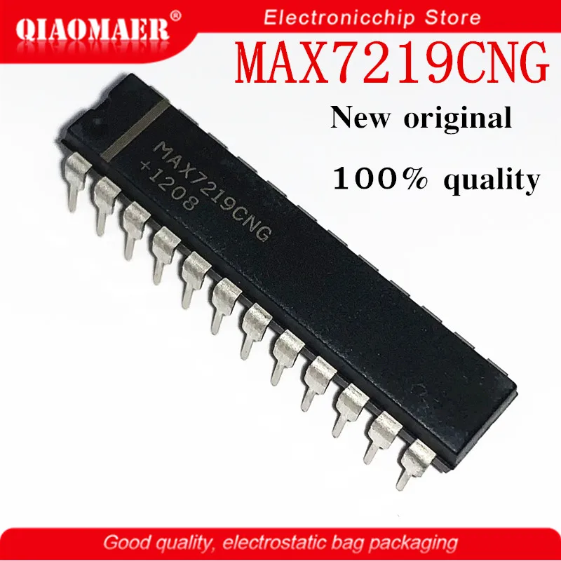 5PCS/LOT MAX7219CNG MAX7219 DIP24 MAX7219ENG 7219CNG DIP-24 New Original 100% Quality