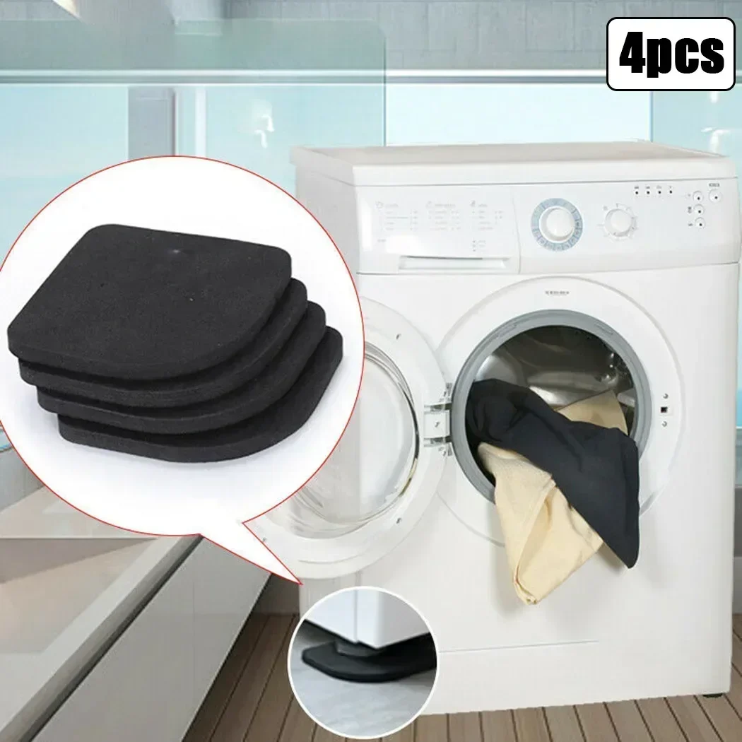 4PCS Washing Machine Shock Mute Pads Refrigerator Non-slip Anti Vibration Mat For Washing Machine Refrigerator Desk Table Chair