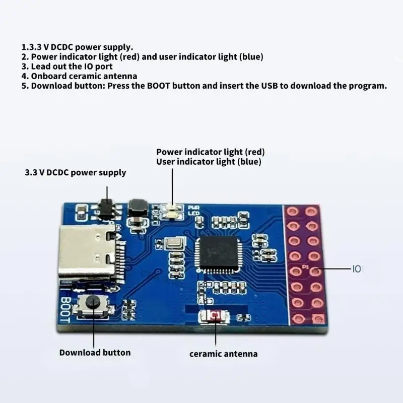 BL616 RISCV WIFI6 Development Board for Multimedia and Industrial Project Work
