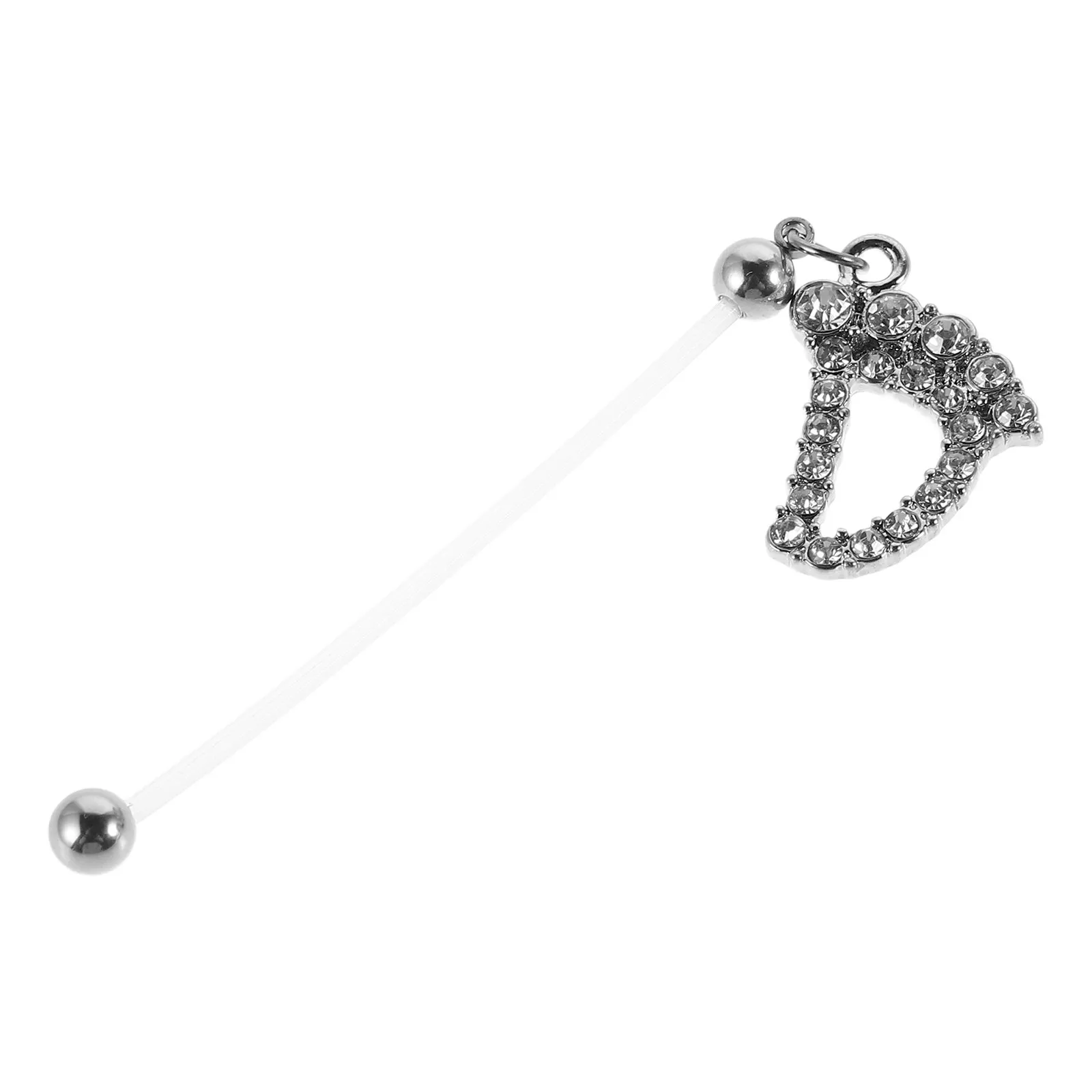 Stainless Steel Pregnancy Belly Ring Flexible Rhinestone Belly Button Jewelry for Women Expecting Comfortable Style Body