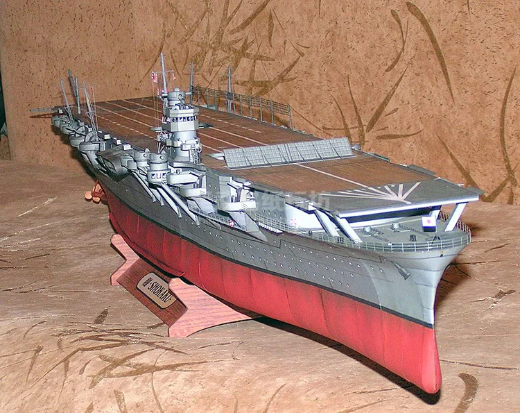 1:200 Scale WW2 Japan Shokaku Aircraft Carrier Handcraft Paper Model Kit 127cm Handmade Toy Puzzles