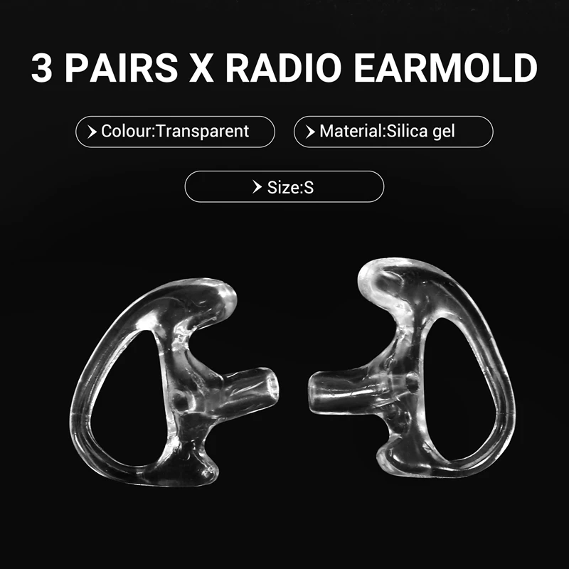 Soft Radio Earmold Replacing Earpiece Insert Acoustic Coil Tube Audio Kits Headphone Accessories