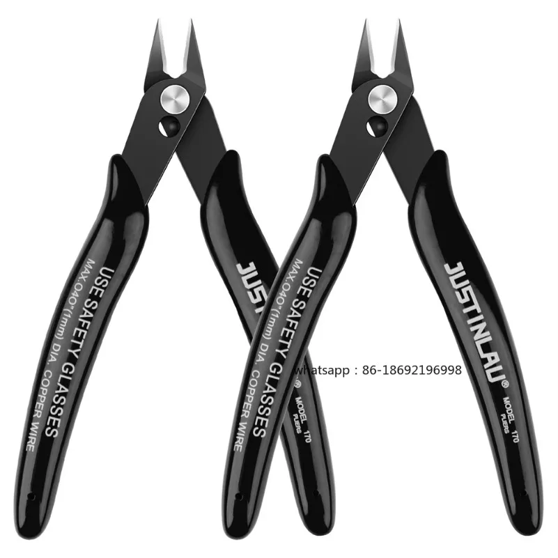 2Pcs Mini Nose Cutting Plier Electrical Wire Cable Cutter  Metal Side Snips Flush Pliers Convenient Durable Tool