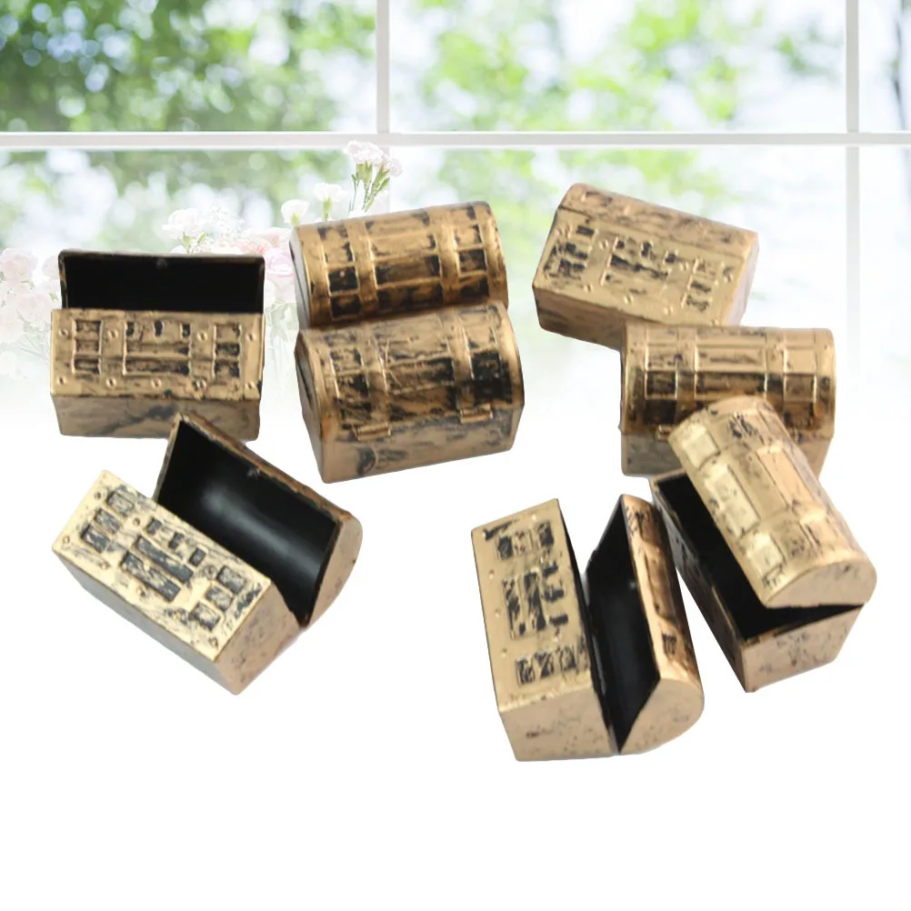 

12Pcs Pirate Treasure Chests Mini Storage Boxes for Kids Birthday Party Favor Pirate Role-Play Keepsake Box Kids Treasure Box