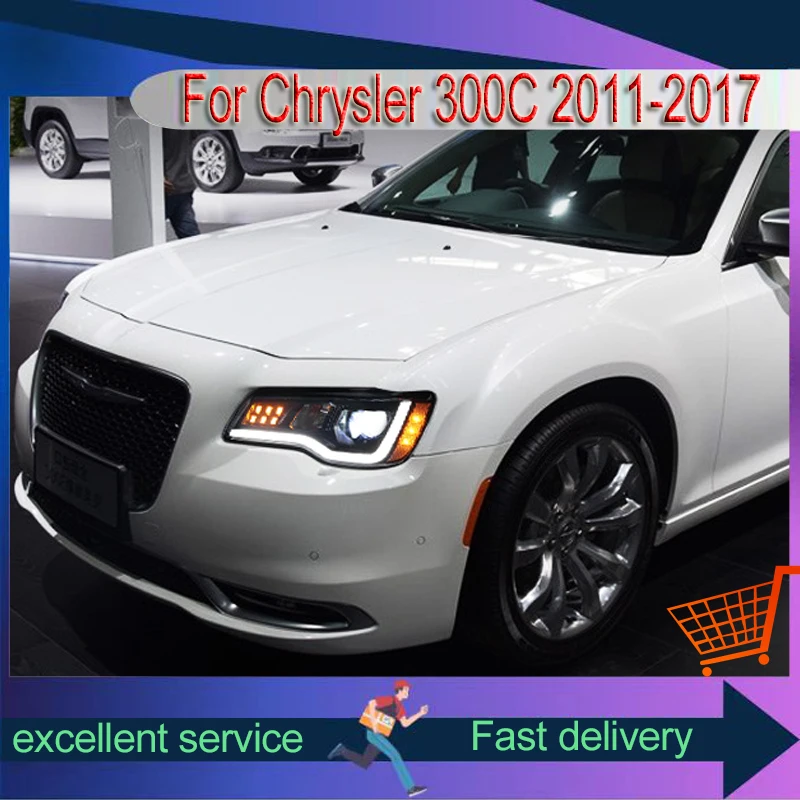 

Автомобильные детали для Chrysler 300C 2011-2017, обновление фар дневного света, полностью светодиодные DRL, автомобильные передние фонари, аксессуары для транспортных средств, инструменты