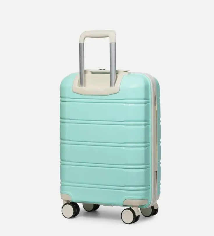 Mala de Zíper à Prova de Explosão, Conjunto de Bagagem, Roda Universal, Carrinho de Embarque, PP Material