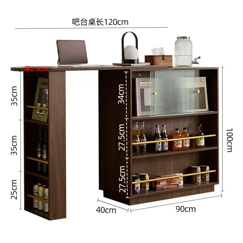 

Деревянные барные столы, кухонная мебель, стеклянный шкаф для хранения, скандинавский дизайнер, высокий стол для дома, телескопический стол